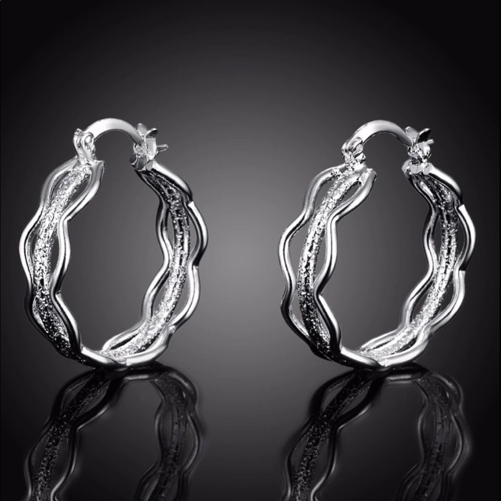 Sterling Silver Hoop Earrings!